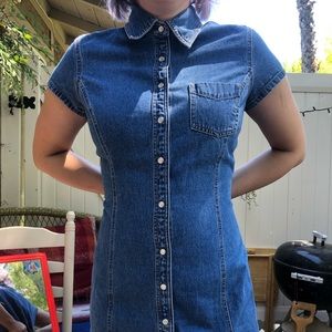 TOMMY HILFIGER VINTAGE denim button up dress